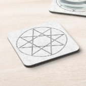 Steen Octagram Onderzetter (Linkerzijde)