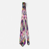 Steen of stalagmiet simuleren met felle kleuren stropdas (Voorkant)