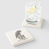 Steen Onderzetter - Falcon - Ever Vigilant (Zijkant)