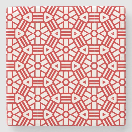 Steen Onderzetter - Hexagon en Bars (Voorkant)