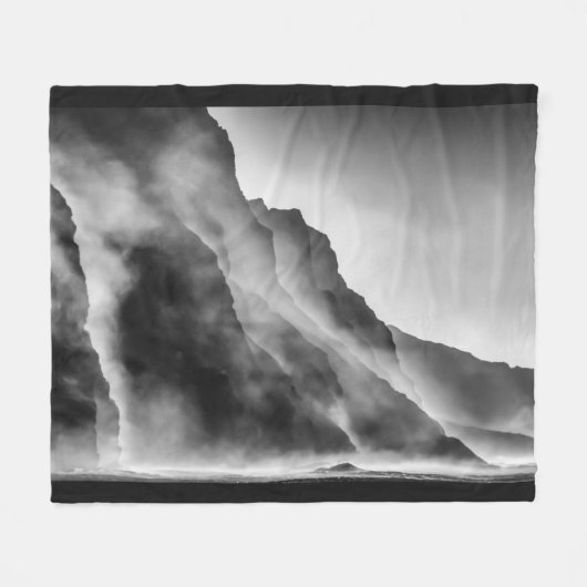 Steen op de stenen fleece deken (Voorkant (Horizontaal))