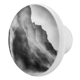 Steen op de stenen keramische knop