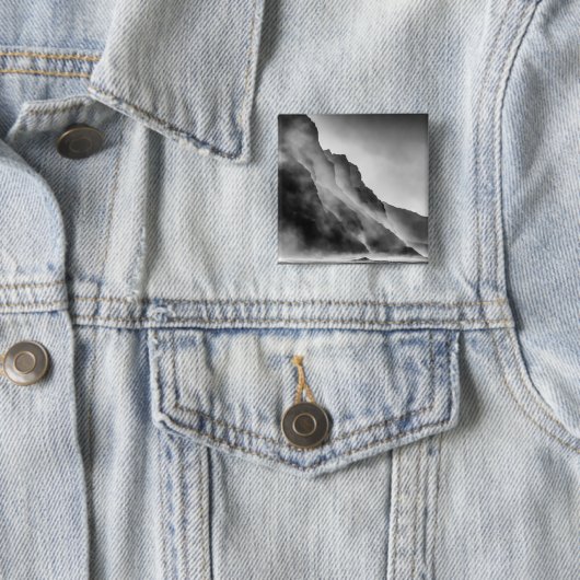 Steen op de stenen vierkante button 5,1 cm (In situ)