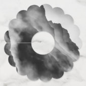 Steen op de stenen wijnglaslabel (Voorkant)