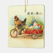 steen op fietsenrooster keramisch ornament (Links)
