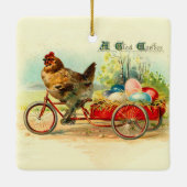 steen op fietsenrooster keramisch ornament (Achterkant)