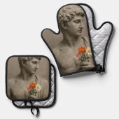 steen ovenwant & pannenlap set (Voorkant / Achterkant)