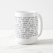 Steen Papier Schaar Debat FunnyMug Koffiemok (Voorkant rechts)