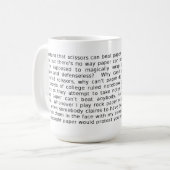 Steen Papier Schaar Debat FunnyMug Koffiemok (Voorkant links)