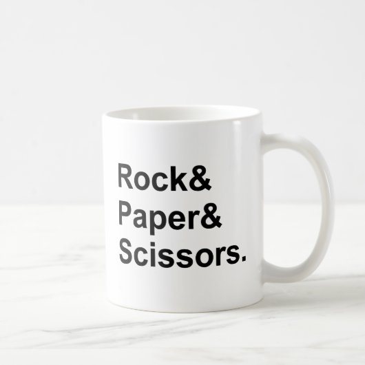 Steen Papier Schaar | Kansspel Koffiemok (Rechts)