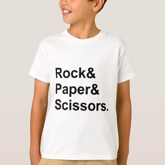 Steen Papier Schaar | Kansspel T-shirt (Voorkant)
