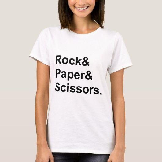 Steen Papier Schaar | Kansspel T-shirt (Voorkant)
