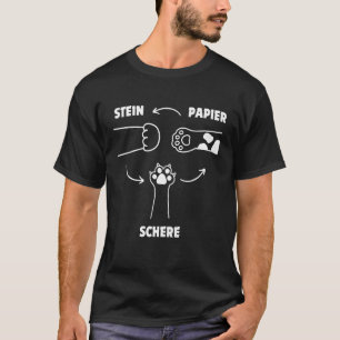 Steen Papier Schaar Katje Kitten T-shirt