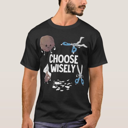Steen Papier Schaar Kies T-shirt (Voorkant)