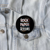 Steen Papier Schaar Lesbisch Grappig Gay Pride LGB Ronde Button 7,6 Cm (In situ)