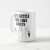 Steen Papier Schaar Mok (Voorkant links)