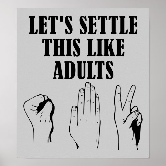 Steen Papier Schaar Poster (Voorkant)