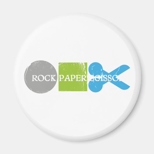 Steen Papier Schaar Spelen Magneet (Voorkant)