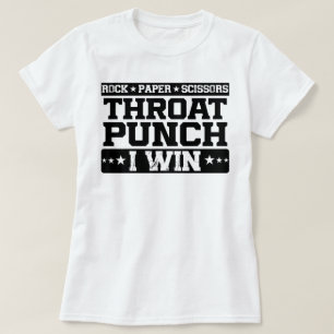 Steen Papier Scharen Keelstoot Ik Win, Grappig  T-shirt