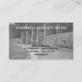 Steen Pergola/Landschapsarchitectuur Visitekaartje (Achterkant)