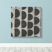 Steen - puntstukjes canvas afdruk (Insitu (Houten vloer))