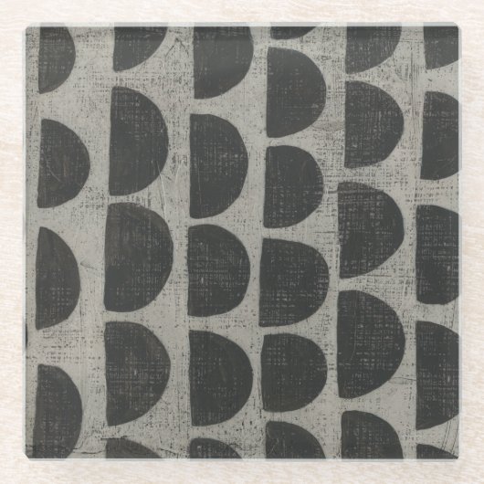 Steen - puntstukjes glazen onderzetter (Voorkant)