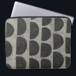 Steen - puntstukjes laptop sleeve<br><div class="desc">Stone V door Chariklia Zarris. Patroon met het herhalen van halve flessen.</div>