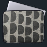 Steen - puntstukjes laptop sleeve<br><div class="desc">Stone V door Chariklia Zarris. Patroon met het herhalen van halve flessen.</div>