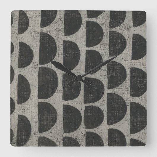 Steen - puntstukjes vierkante klok (Voorkant)