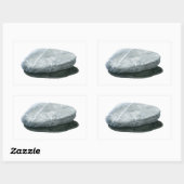 Steen Rechthoekige Sticker (Vel)