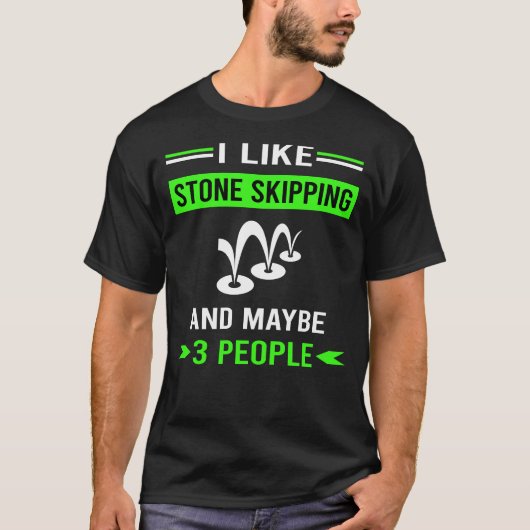 Steen Skipping Stones Rock Rocks Skimming T-shirt (Voorkant)