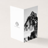 Steen, sneeuw en bomen kaart (Buitenkant)