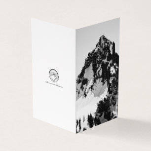 Steen, sneeuw en bomen kaart