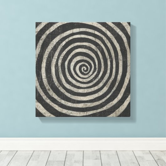 Steen - Spiral Canvas Afdruk (Insitu (Houten vloer))