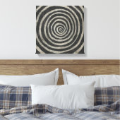 Steen - Spiral Canvas Afdruk (Insitu (Slaapkamer))
