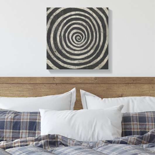Steen - Spiral Canvas Afdruk (Insitu (Slaapkamer))