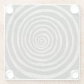 Steen - Spiral Glazen Onderzetter (Achterkant)