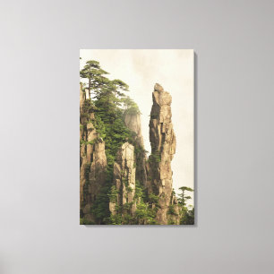 Steen tussen de pieken en valleien van Grand Canyo Canvas Afdruk