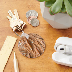 Steen Twee Tinten Ontwerp Sleutelhanger