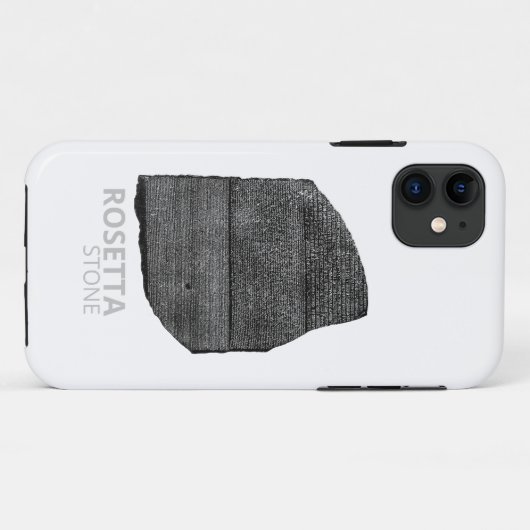 Steen van Rosetta: Oude Egyptische hiëroglief Case-Mate iPhone Case (Achterkant (horizontaal))