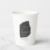 Steen van Rosetta: Oude Egyptische hiëroglief Papieren Bekers (Achterkant)