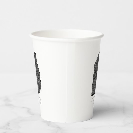 Steen van Rosetta: Oude Egyptische hiëroglief Papieren Bekers (Rechts)