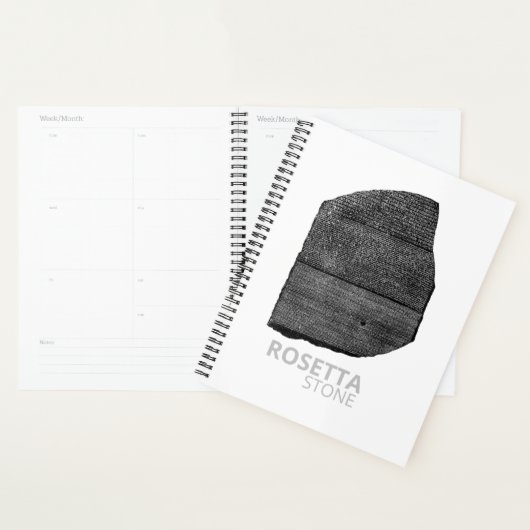Steen van Rosetta: Oude Egyptische hiëroglief Planner (Display)
