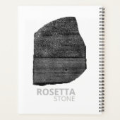 Steen van Rosetta: Oude Egyptische hiëroglief Planner (Achterkant)