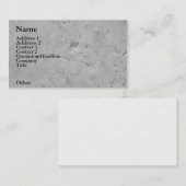 Steen Visitekaartje (Voorkant / Achterkant)