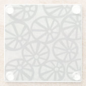 Steen - Wielen Glazen Onderzetter (Achterkant)