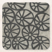 Steen - Wielen Kartonnen Onderzetters (Voorkant)