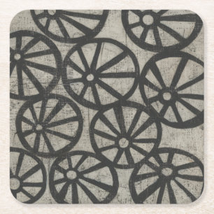 Steen - Wielen Kartonnen Onderzetters