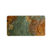 Steenachtergrond - Slate Rock Gepersonaliseerd Sja Etiket (Voorkant)