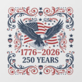 Steenarend 250 jaar vrijheid 2 raamsticker (Vel)